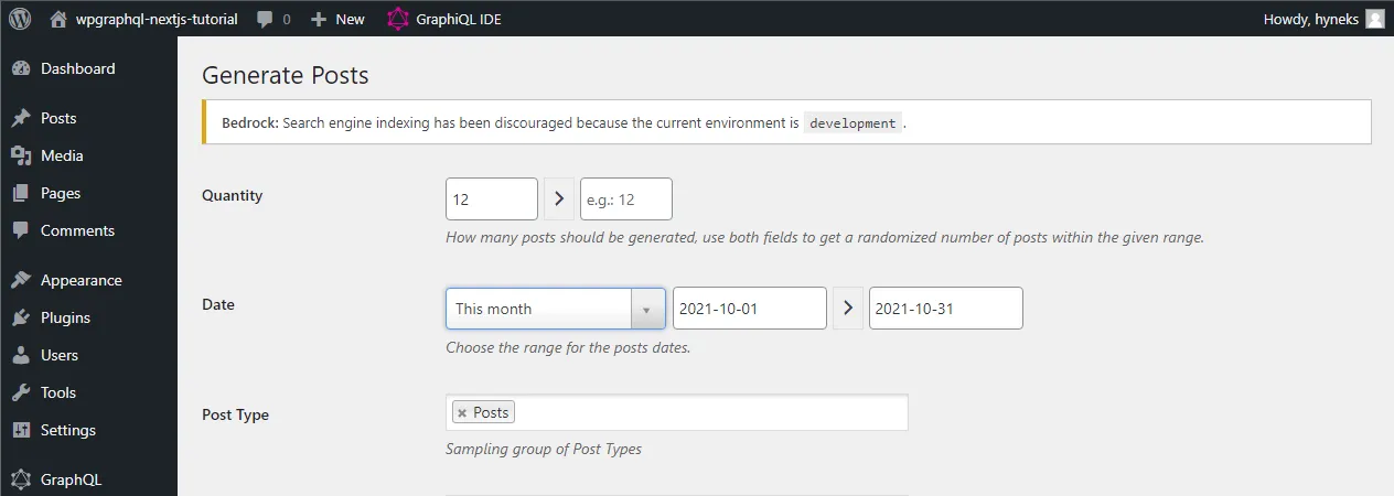 Image of the Faker Press settings